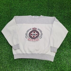 Vintage Boston University Sweatshirt Large 24x24 Baggy Crop